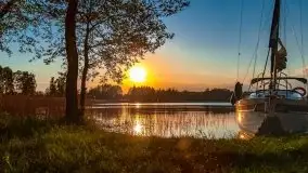 Zachód nad jeziorem Ryńskim, zatoka Mrówcza - zdjęcie 2