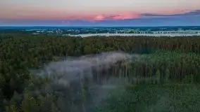 Wiosenne mgły nad polami Mazur w okolicy Pozezdrza - zdjęcie 5