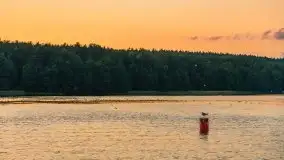 Wieczorny zachód podczas rejsu po ryńskim, czerwiec 2021 - zdjęcie 18