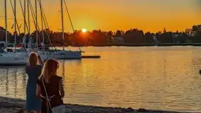 Zachód słońca nad jeziorem Bocznym, czerwiec 2021 r. - zdjęcie 12