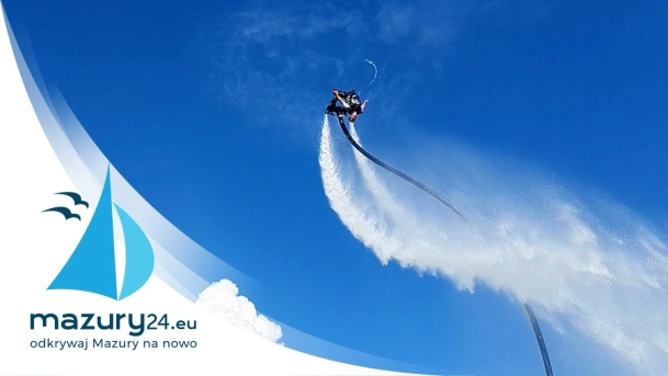 Flyboard na Mazurach, sierpień 2020