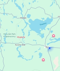 Działka z linią brzegową jeziora Wygryny w Wygrynach - zdjęcie 1