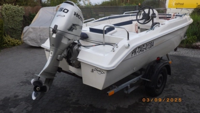 Motorówka Texas 430 + Honda 50 KM + przyczepa - zdjęcie 7