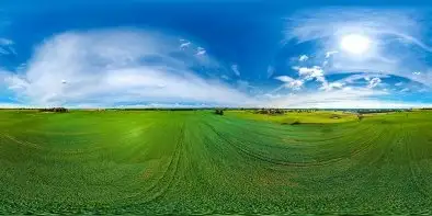 Jesienne pola niedaleko Upałt