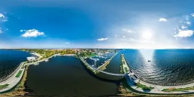 Ekomarina Giżycko, promenada i jezioro Niegocin