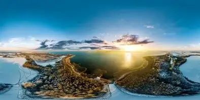 Jeziora Sztynorckie i Dargin w zimowej aurze