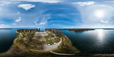 Port Stranda, jezioro Kisajno, zatoka Tracz