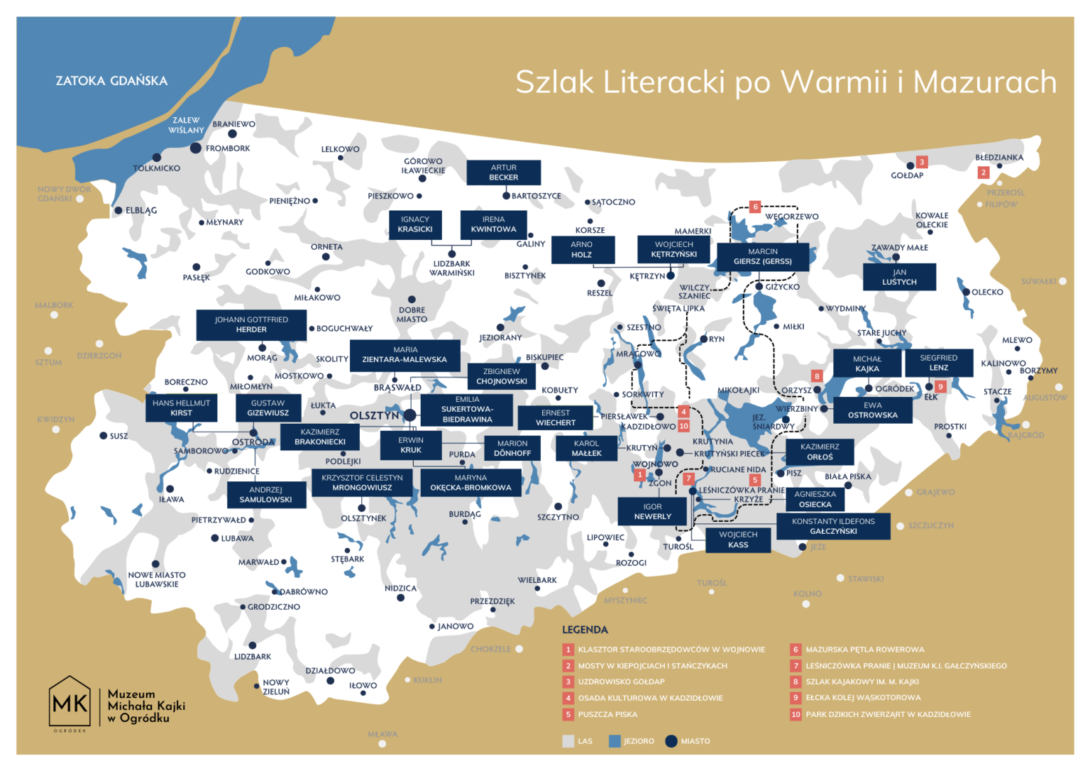 Powstał szlak literacki po Warmii i Mazurach