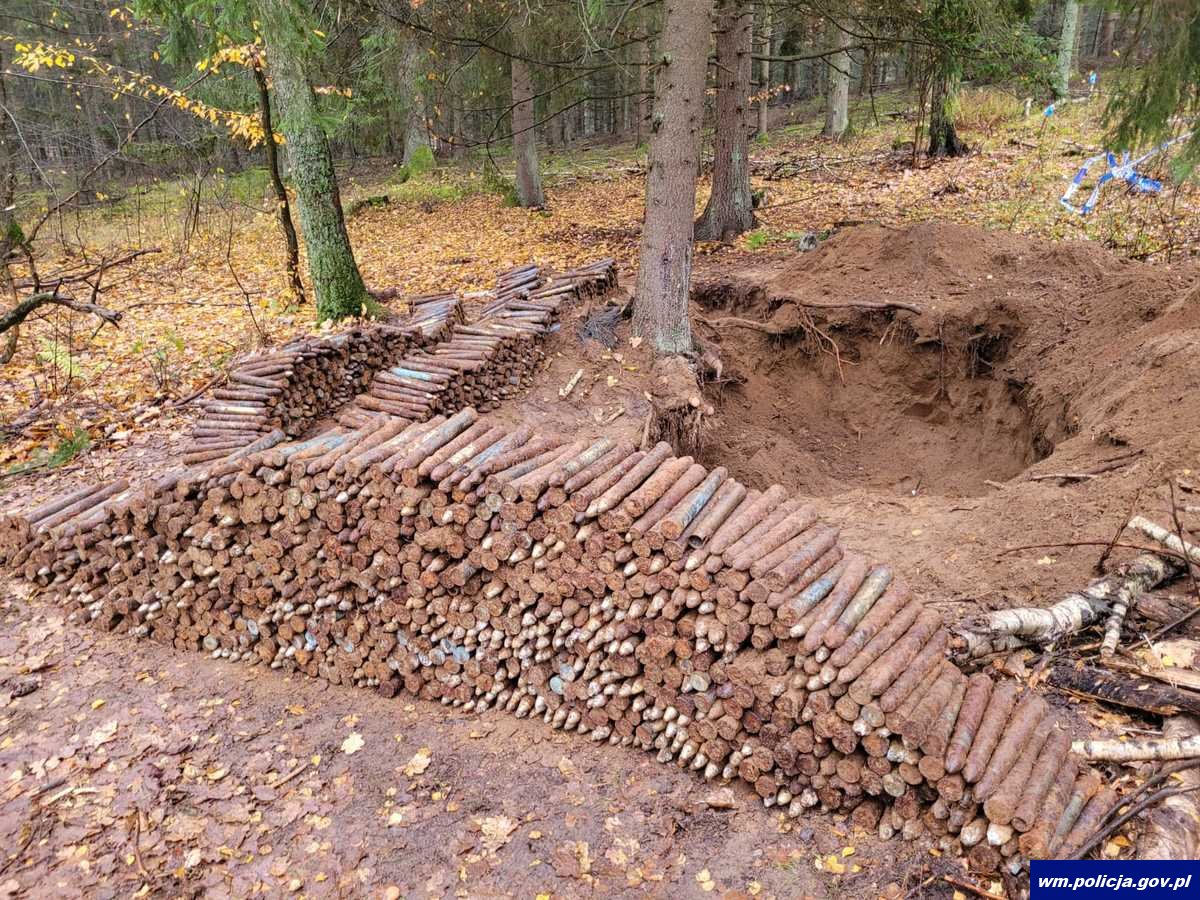 Groźne znalezisko na Mazurach. Tysiące niewybuchów z czasów II wojny światowej