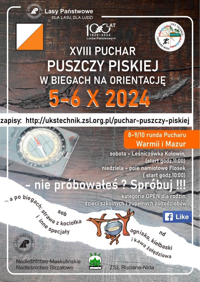 XVIII Puchar Puszczy Piskiej. Święto biegów na orientację na Mazurach