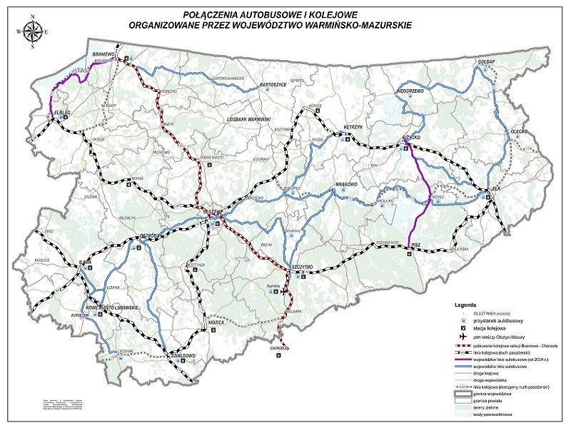 Nowe połączenia autobusowe od nowego roku również na Mazurach