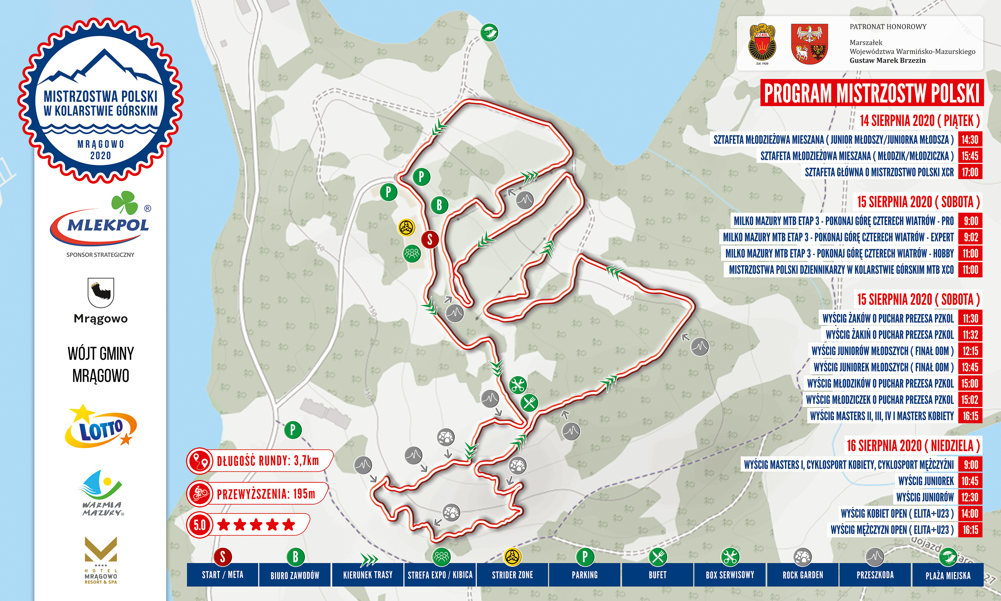 Mistrzostwa Polski w kolarstwie górskim MTB XCO / XCR Mrągowo 2020